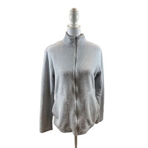 Ladies Hot Chilies Light Grey Textured Full Zip Jacket Size Medium‎